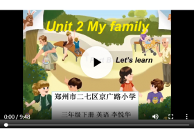 小学三年级下册英语: unit2 my family